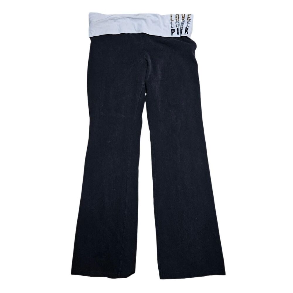 2000s mcbling victoria's secret foldover yoga pants